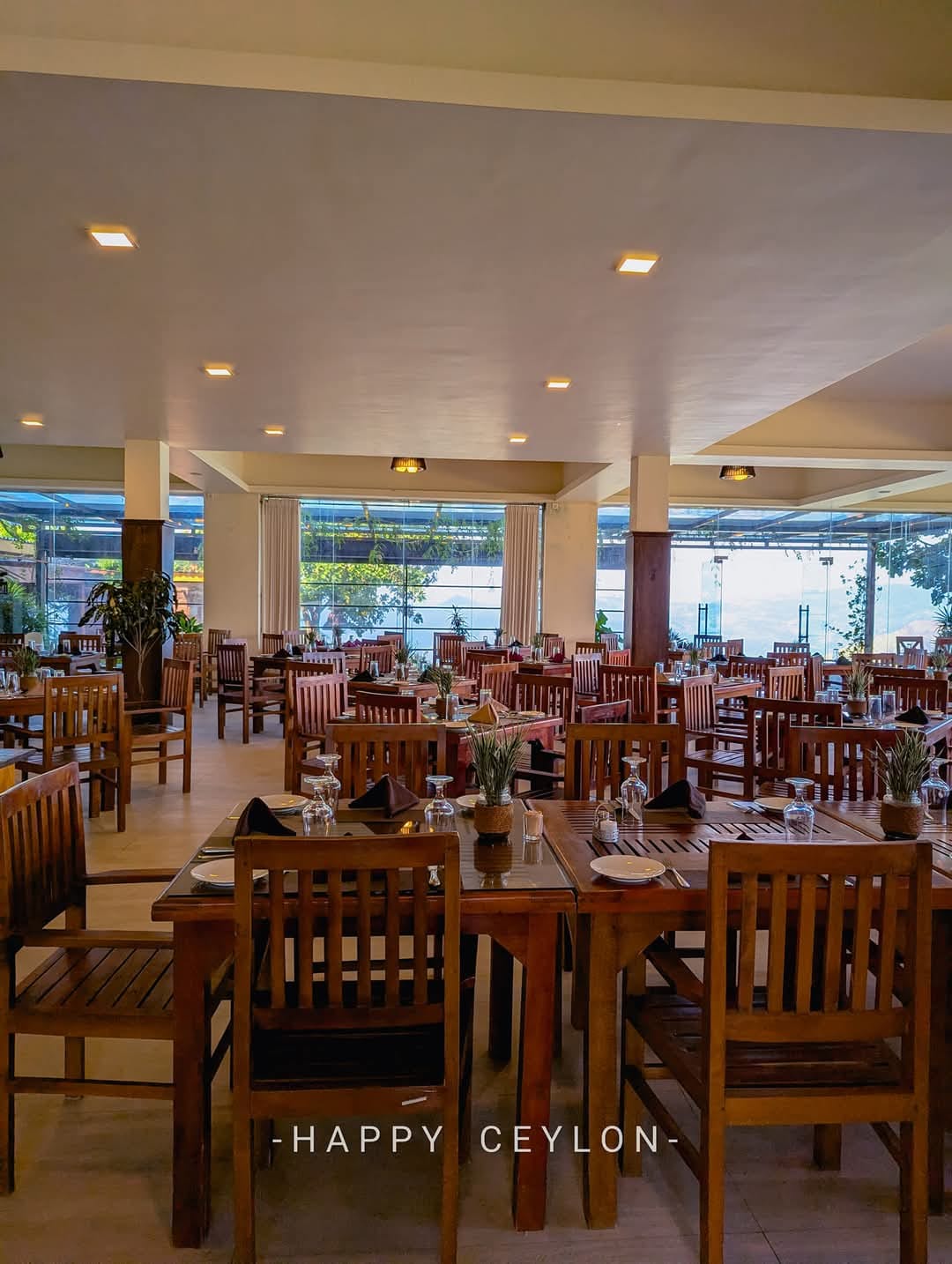 The restaurant with valley views